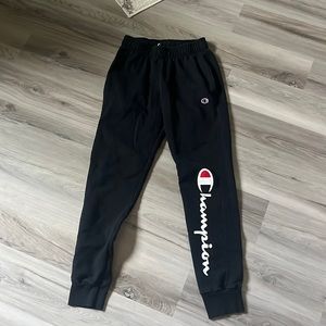 black champion sweats, size M